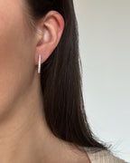 Natural Diamond Eternity Hoops