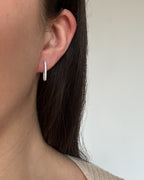 Natural Diamond Eternity Hoops