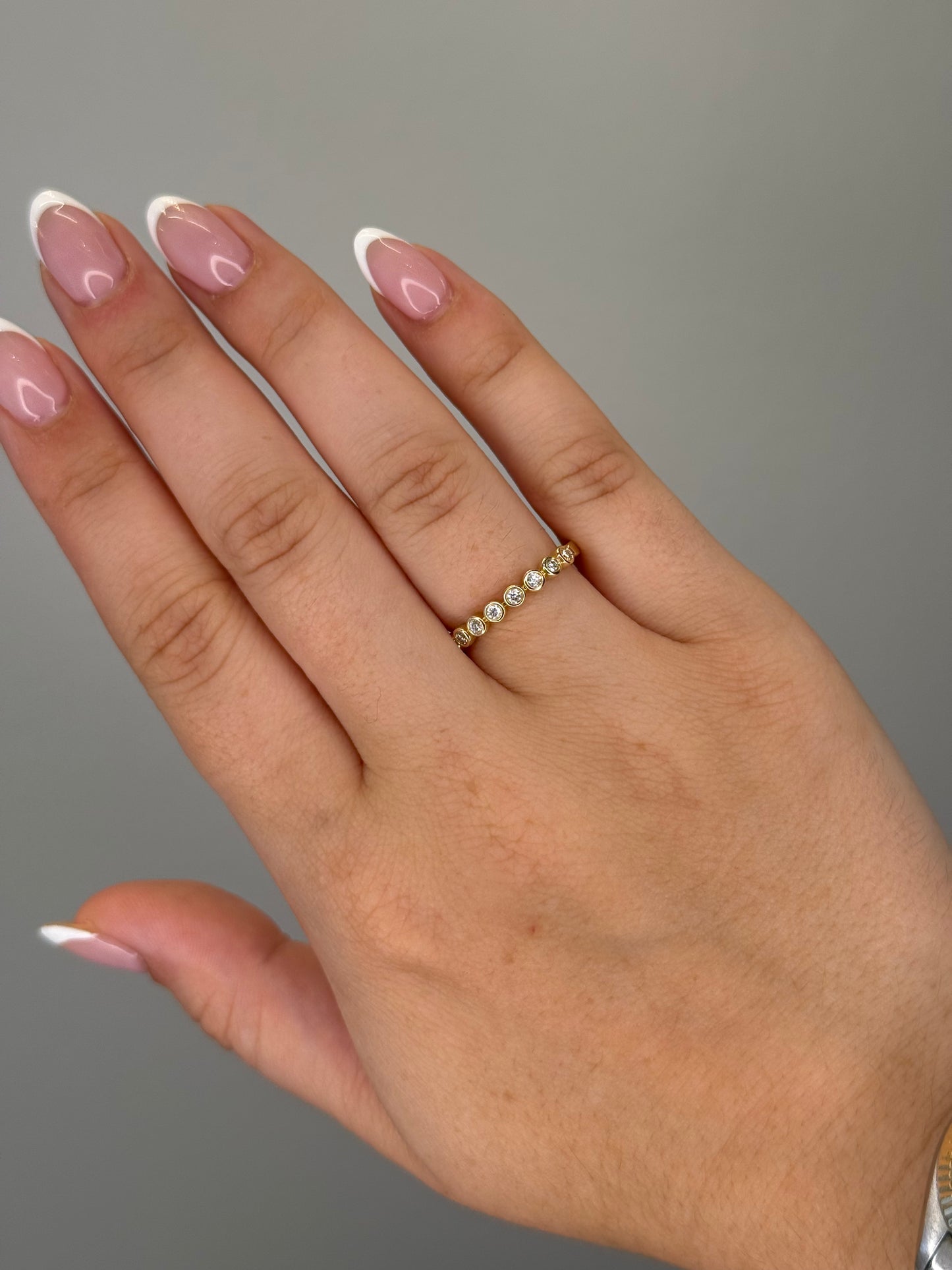 Mini Diamond Bezel Ring