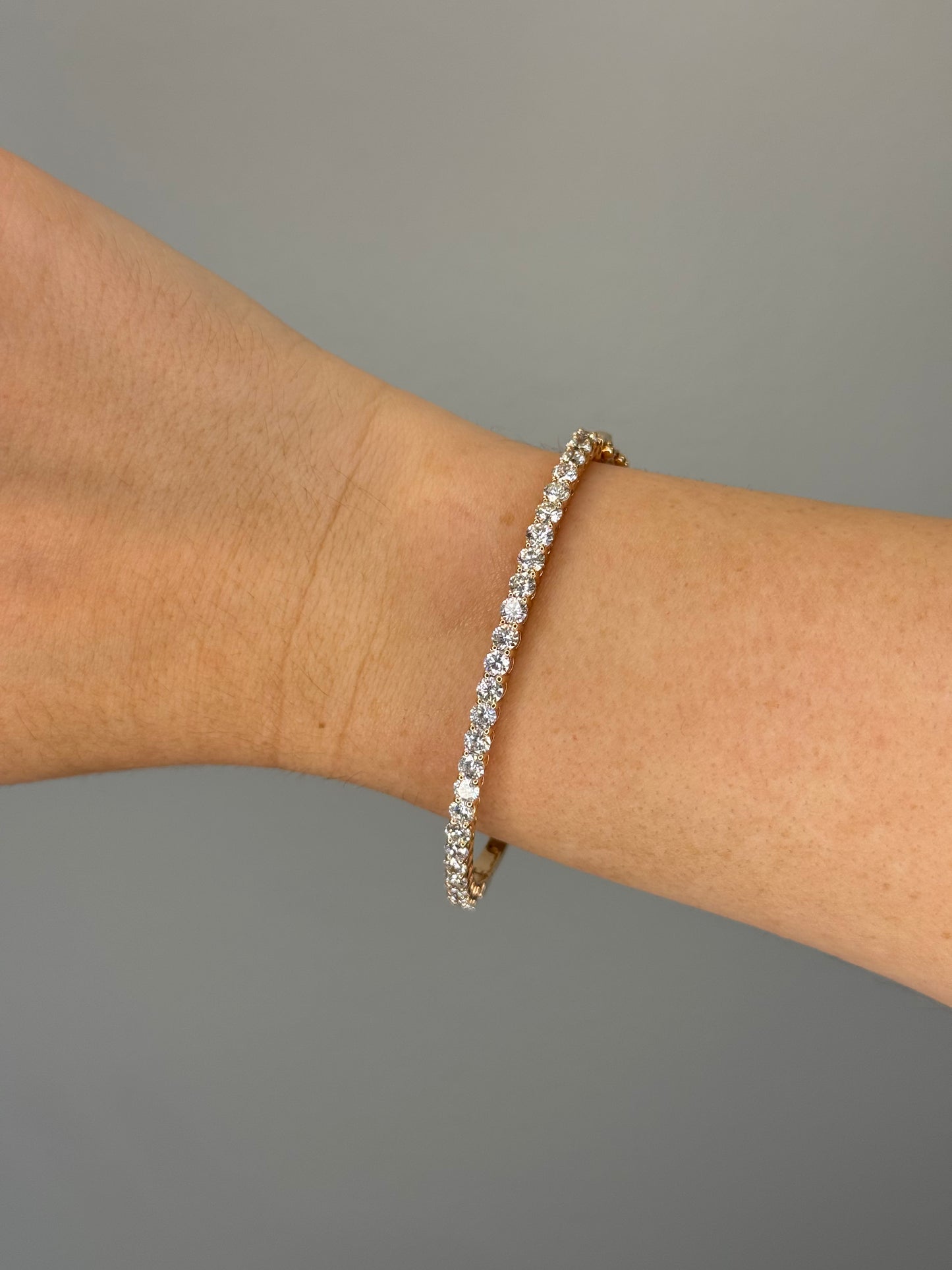 Rose Gold Diamond Bangle