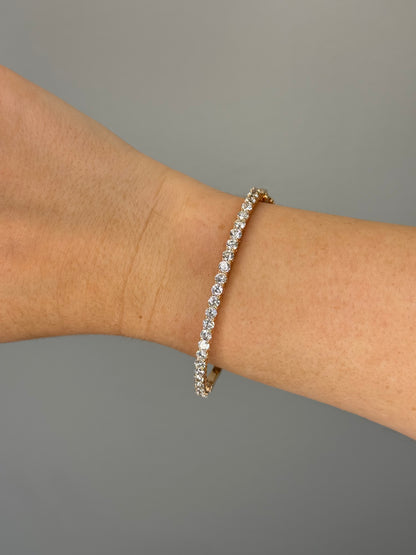 Rose Gold Diamond Bangle