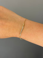 Mini Halfway Bezel Tennis Bracelet