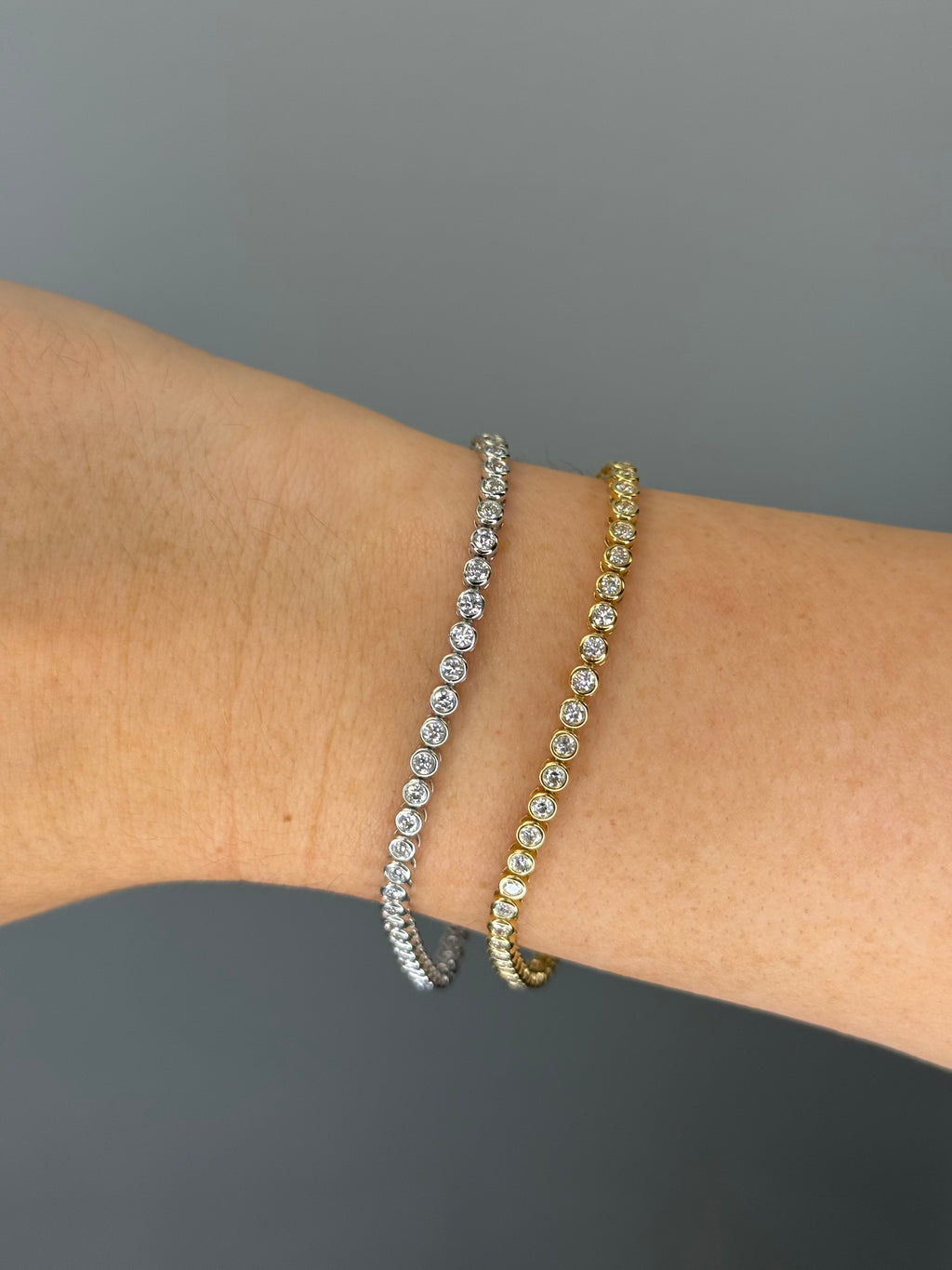 Bezel Tennis Bracelet
