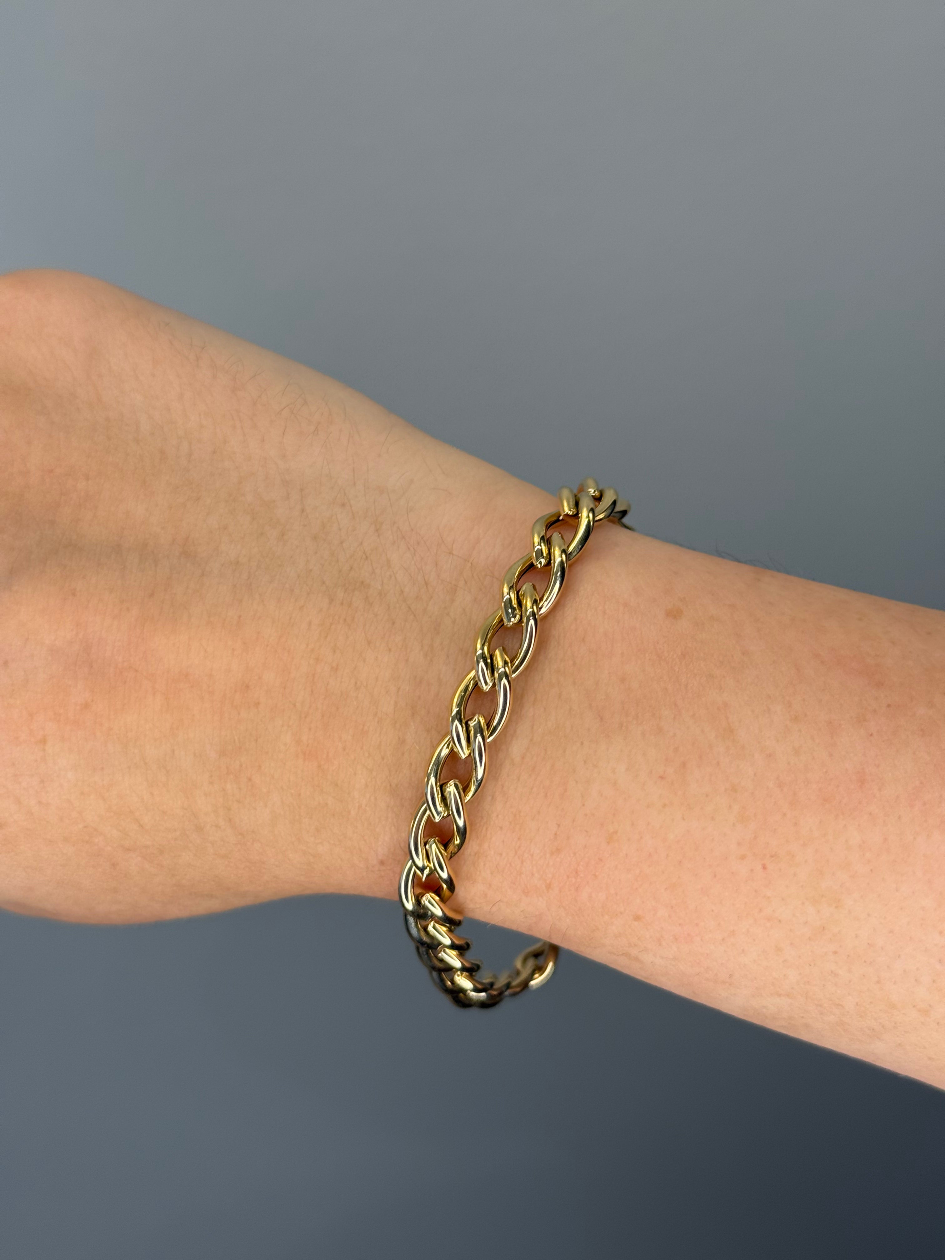 Oval Curb Chain Bracelet