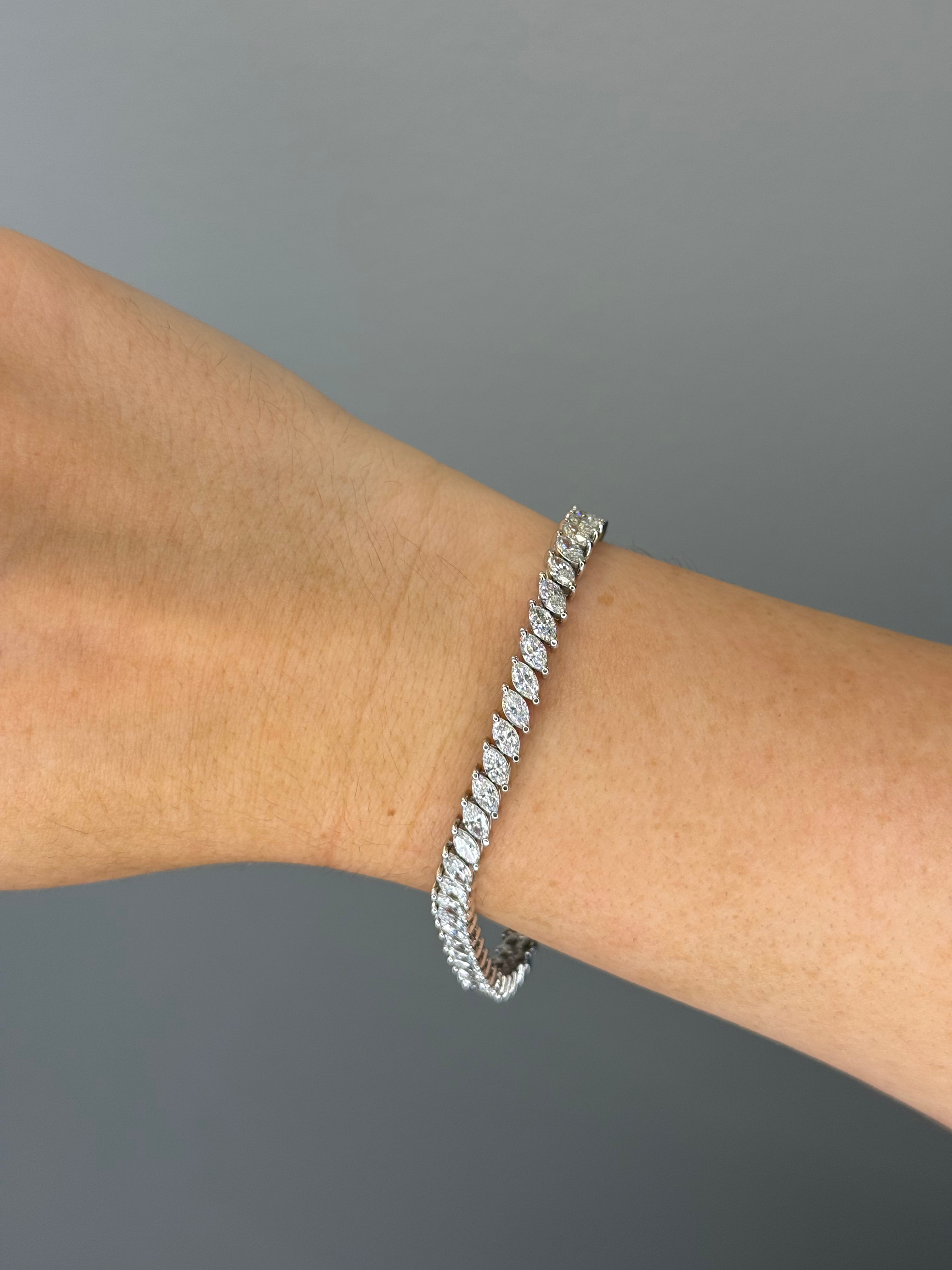 Marquise Tennis Bracelet