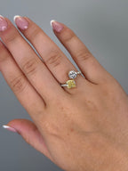 Yellow Diamond Wrap Ring