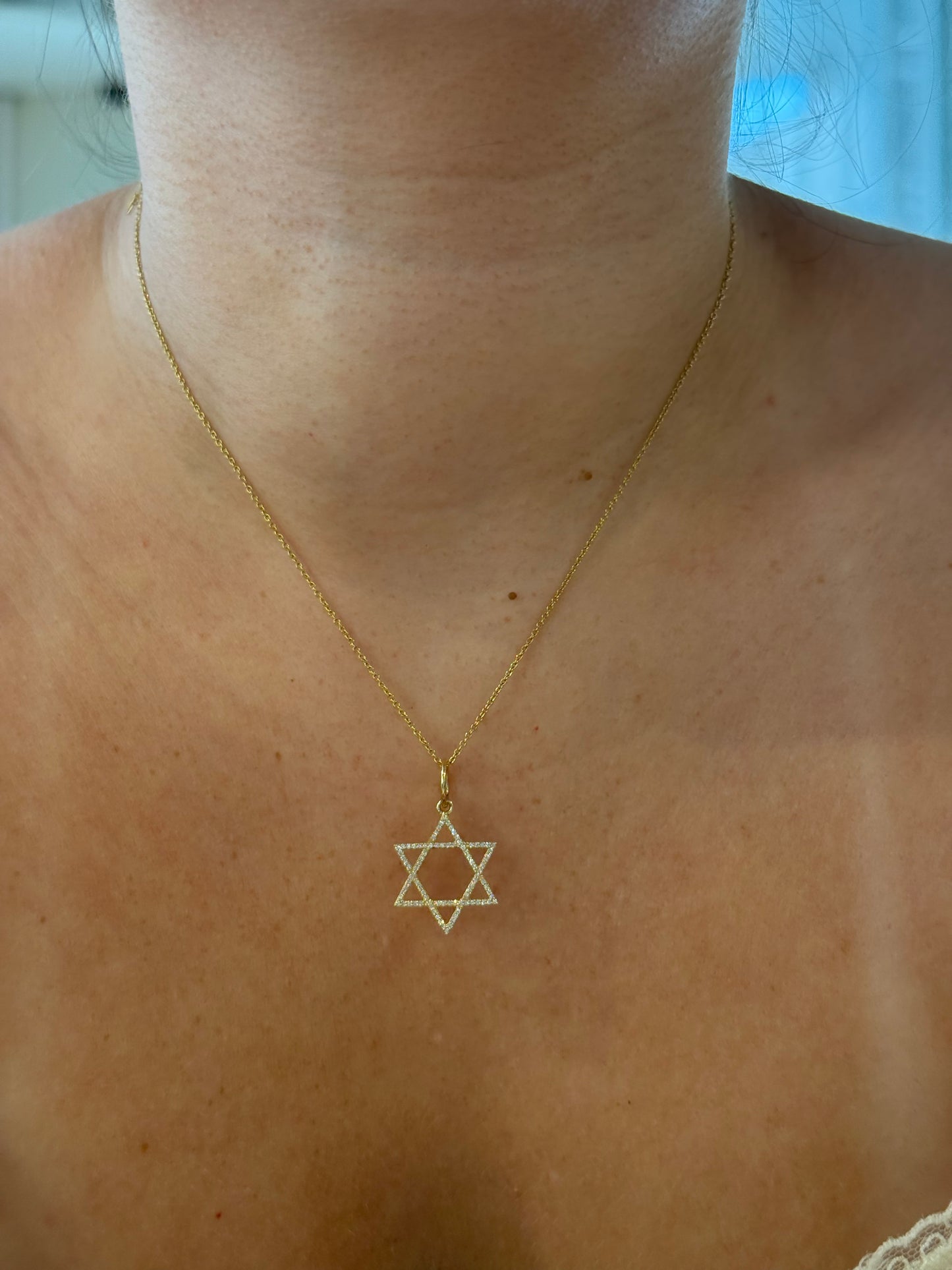 Large Pavé Diamond Star of David