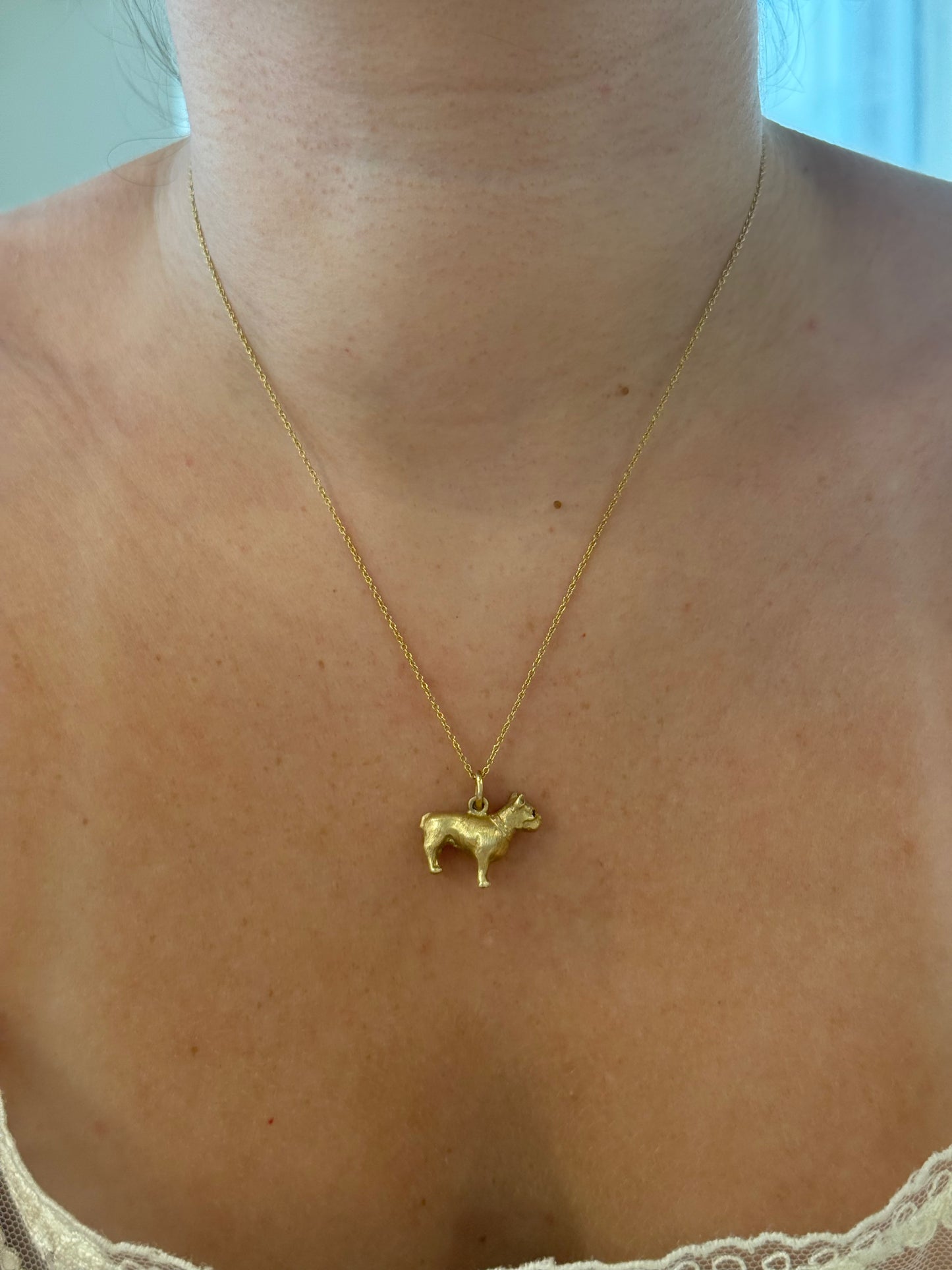 Vintage Frenchie Pendant