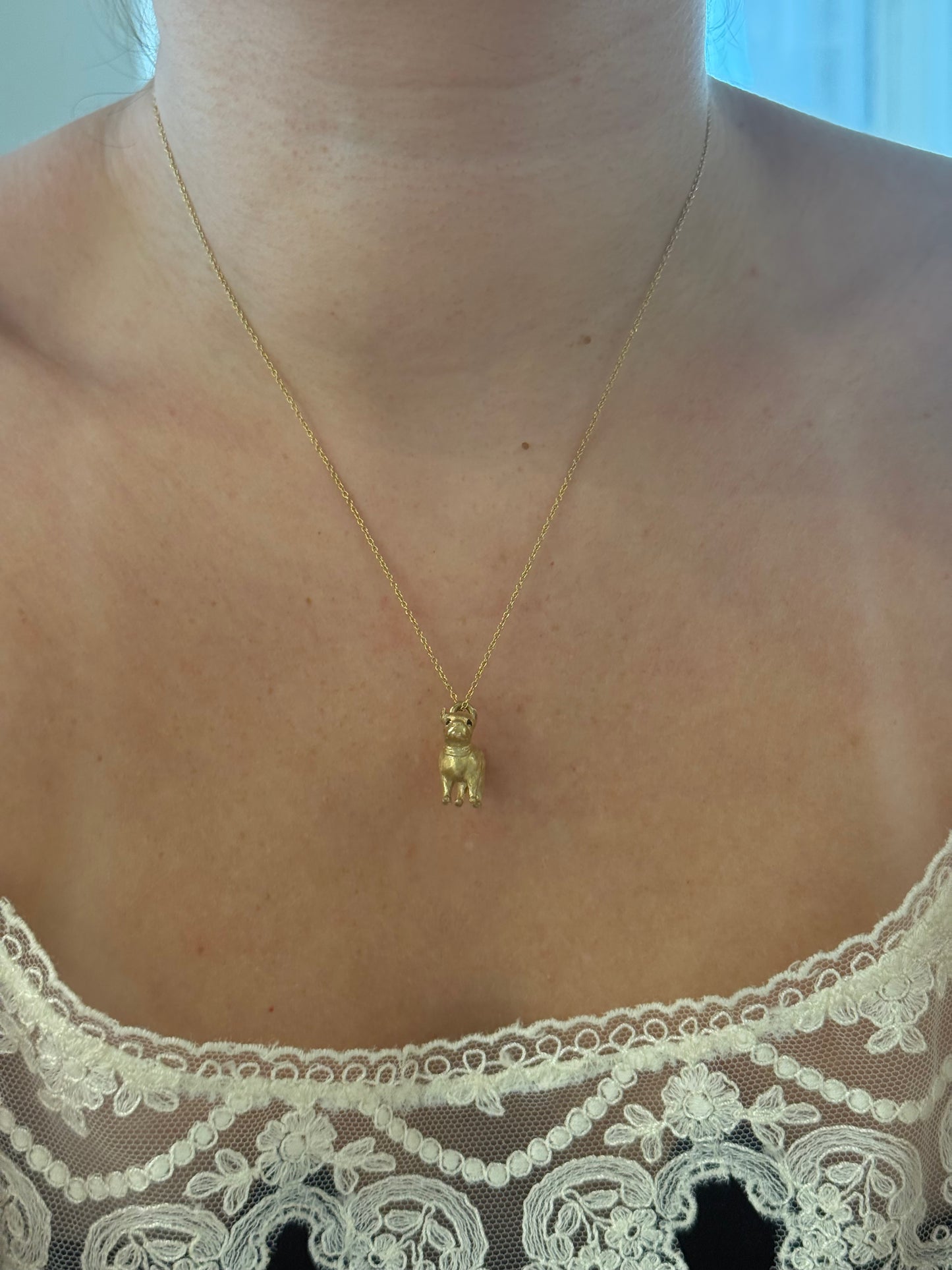 Vintage Frenchie Pendant