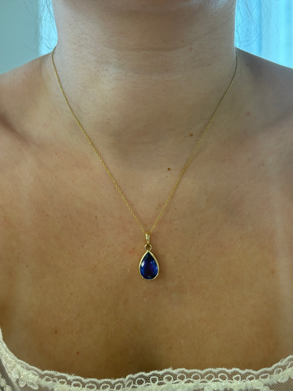 Tanzanite Bezel Pendant