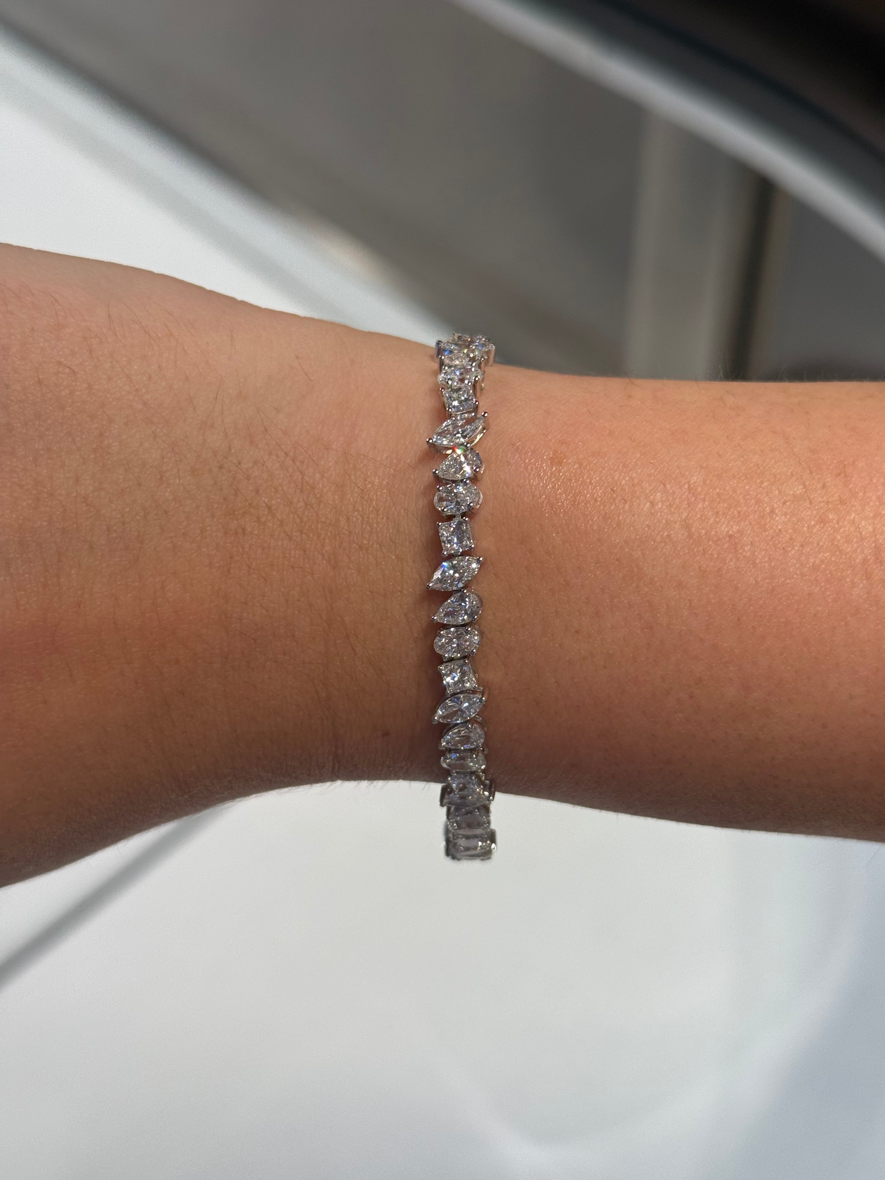 Multi Shape Tennis Bracelet