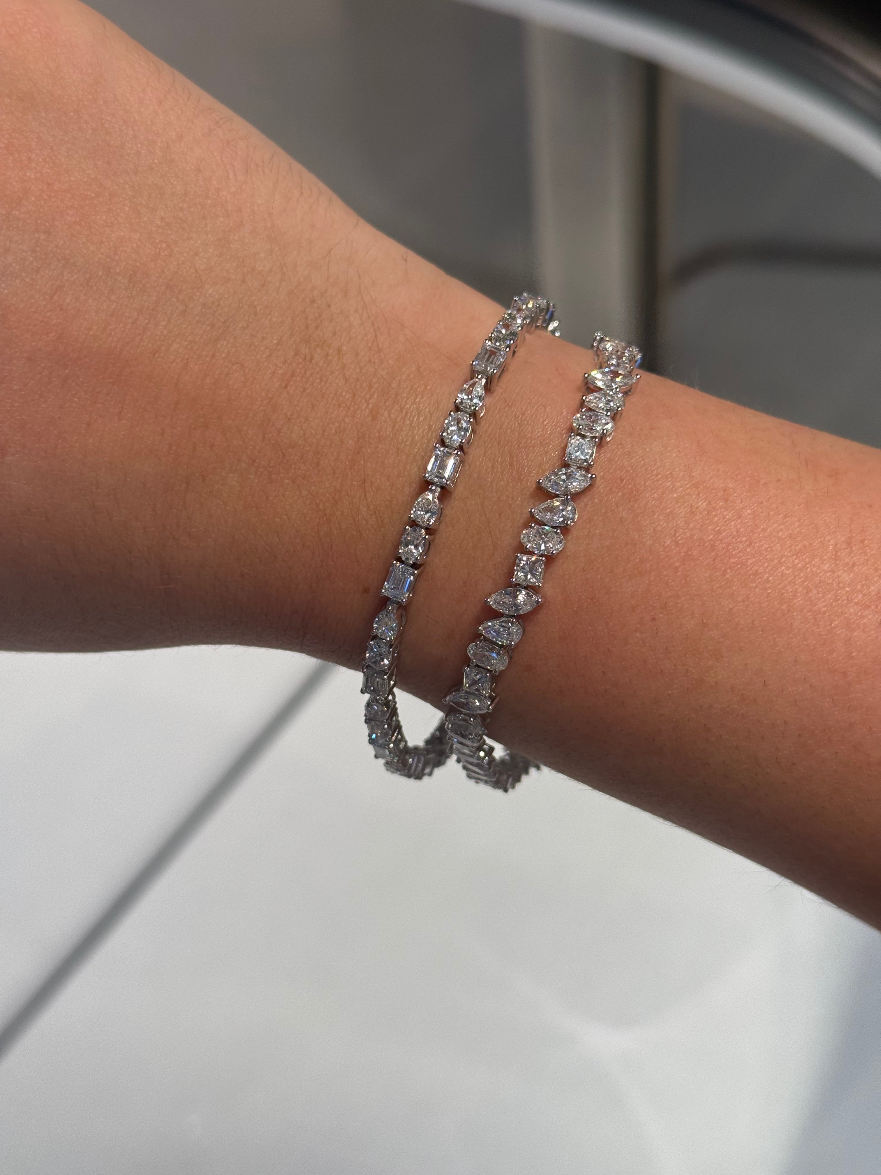 Multi Shape Tennis Bracelet