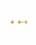 Gold Ball Flat Back Studs