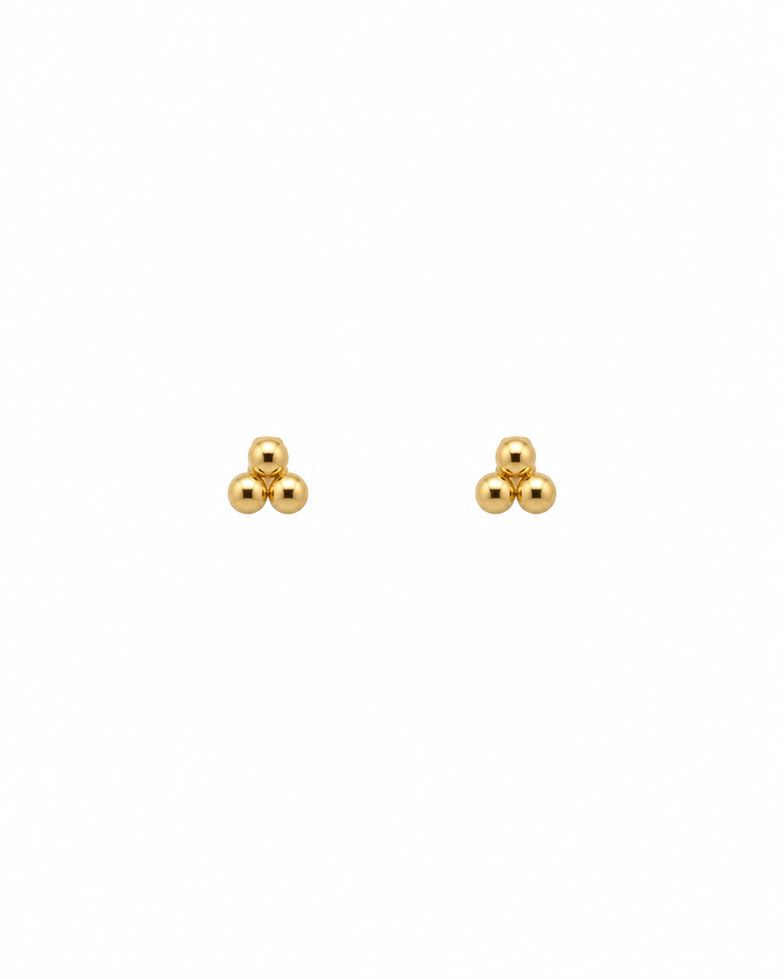Gold Trio Studs