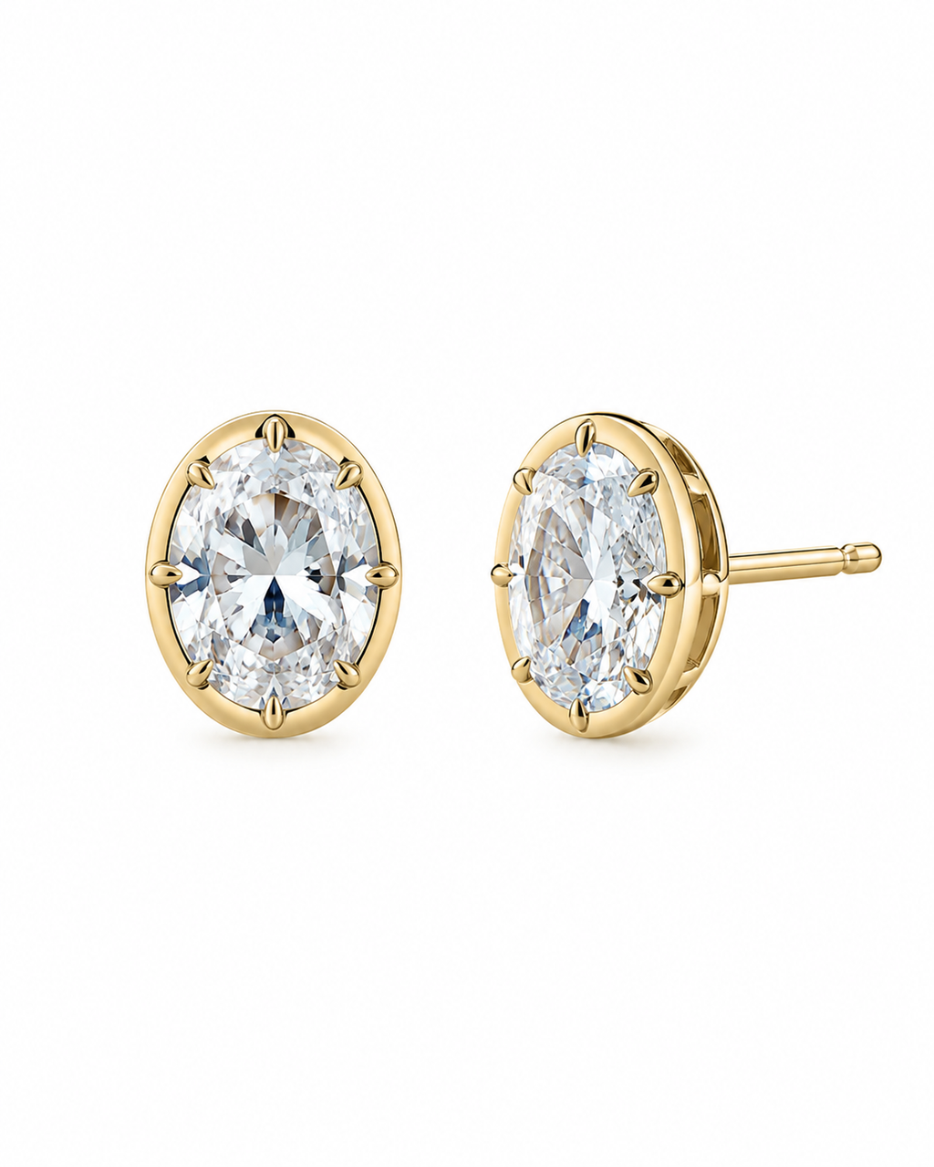 Georgian Set Oval Studs