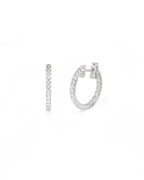 Natural Diamond Eternity Hoops