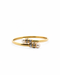 Vintage Two Tone Pearl Bangle