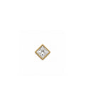 14k gold princess-cut diamond bezel slider pendant