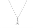 Diamond Initial Pendant Necklace