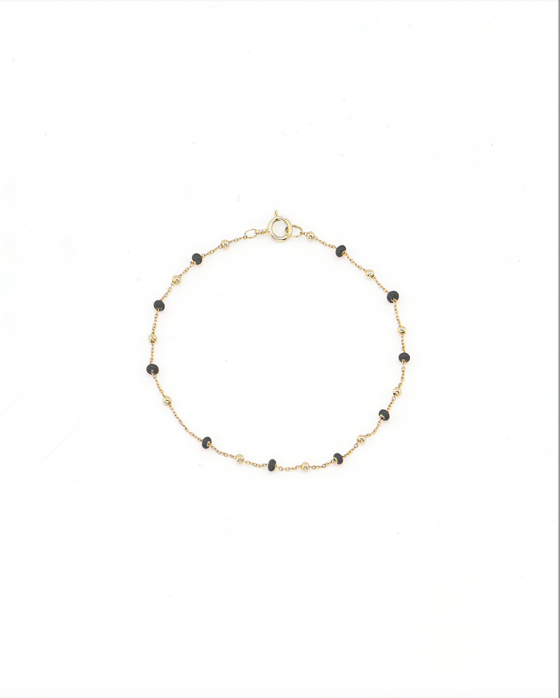 Colored and Gold Bead Bracelet