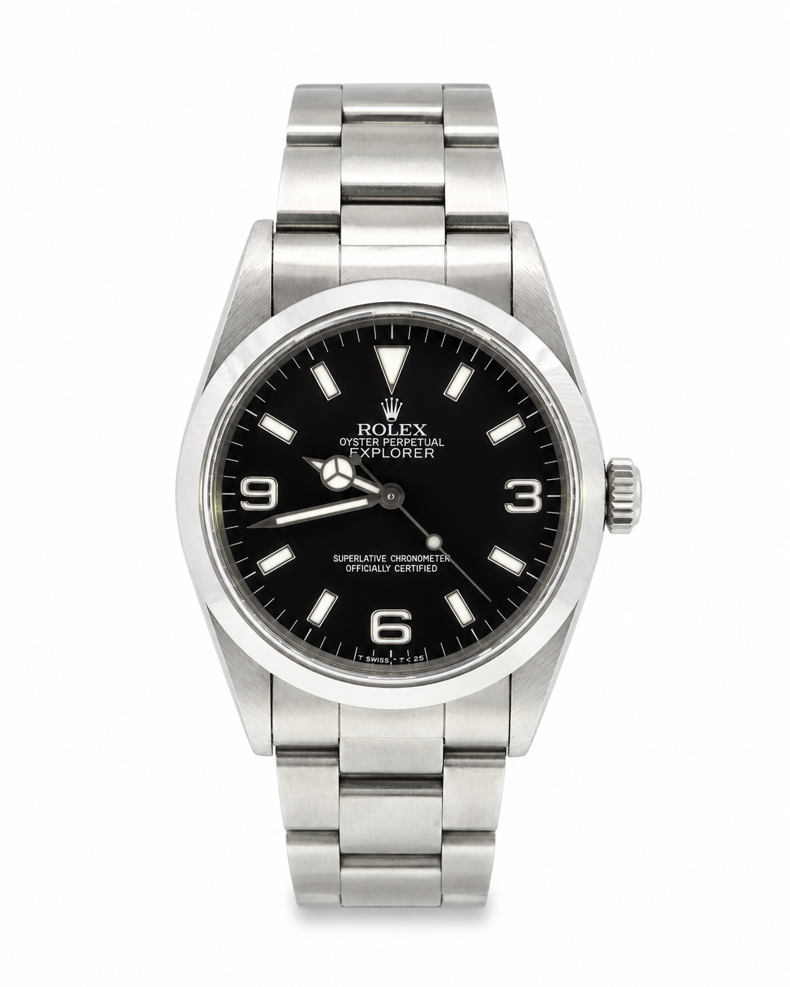 1996 Rolex Explorer I Stainless Steel Black Dial