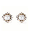 Vintage Pearl and Diamond Earrings