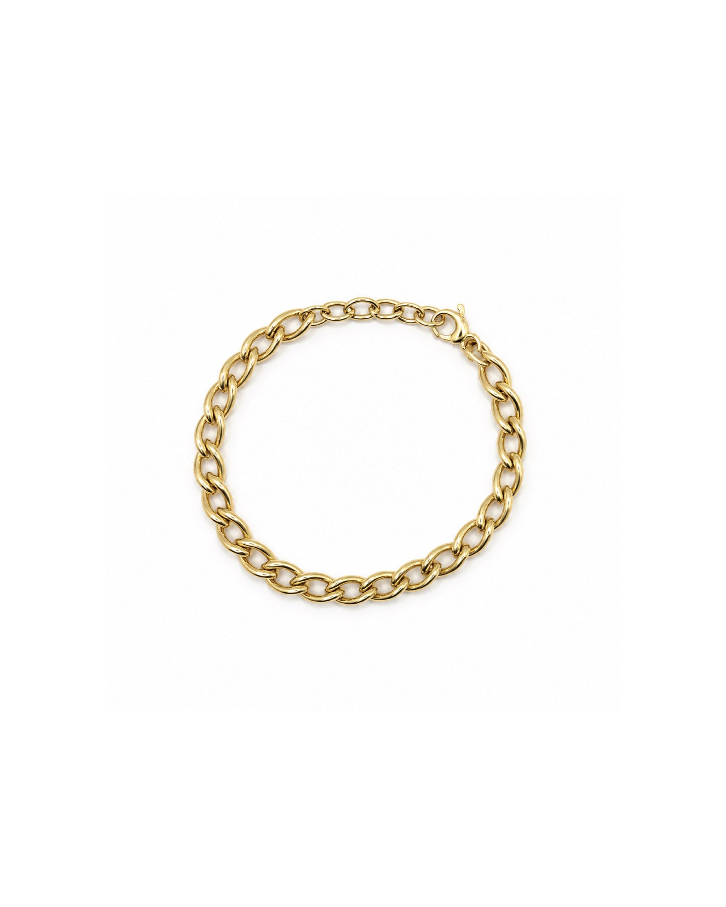 Oval Curb Chain Bracelet