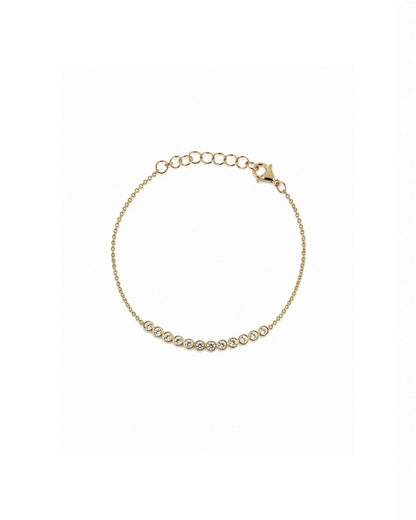 Mini Halfway Bezel Tennis Bracelet