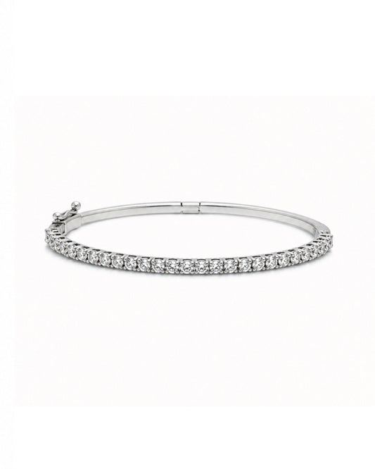 White Gold Diamond Bangle