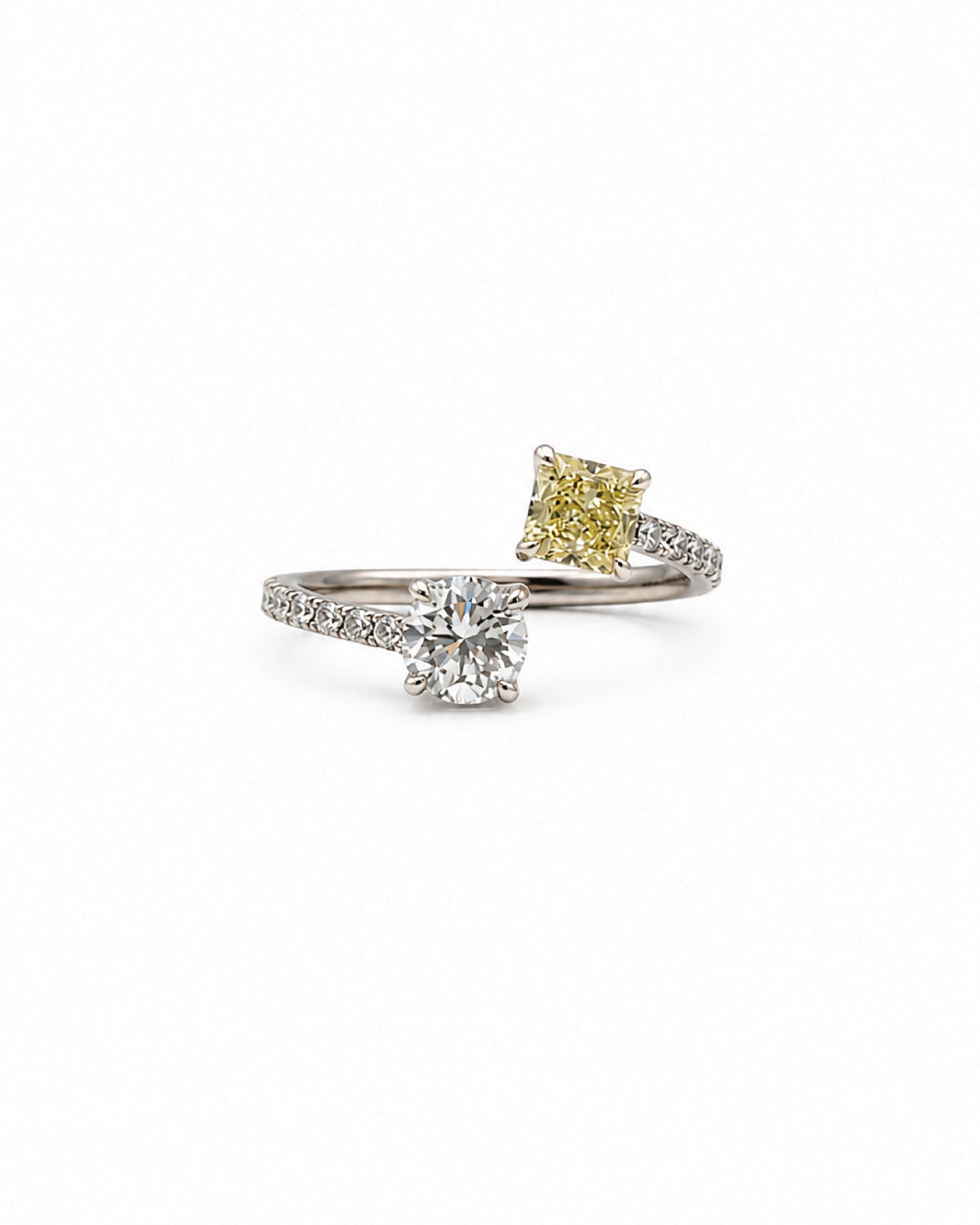 Yellow Diamond Wrap Ring