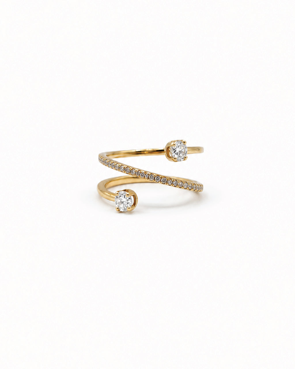 Diamond Spiral Ring