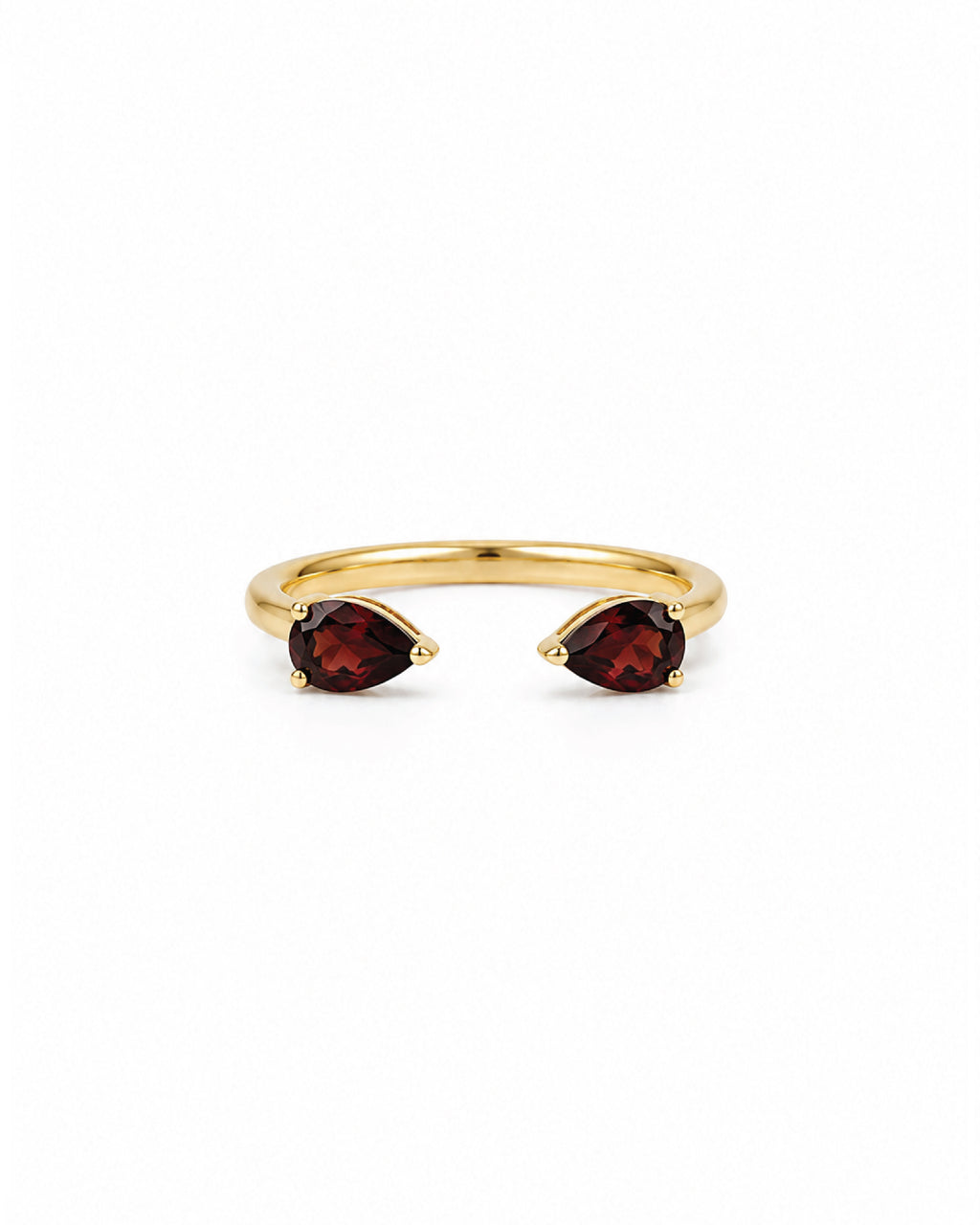 Garnet Claw Ring