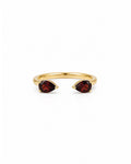 Garnet Claw Ring