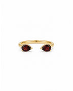 Garnet Claw Ring