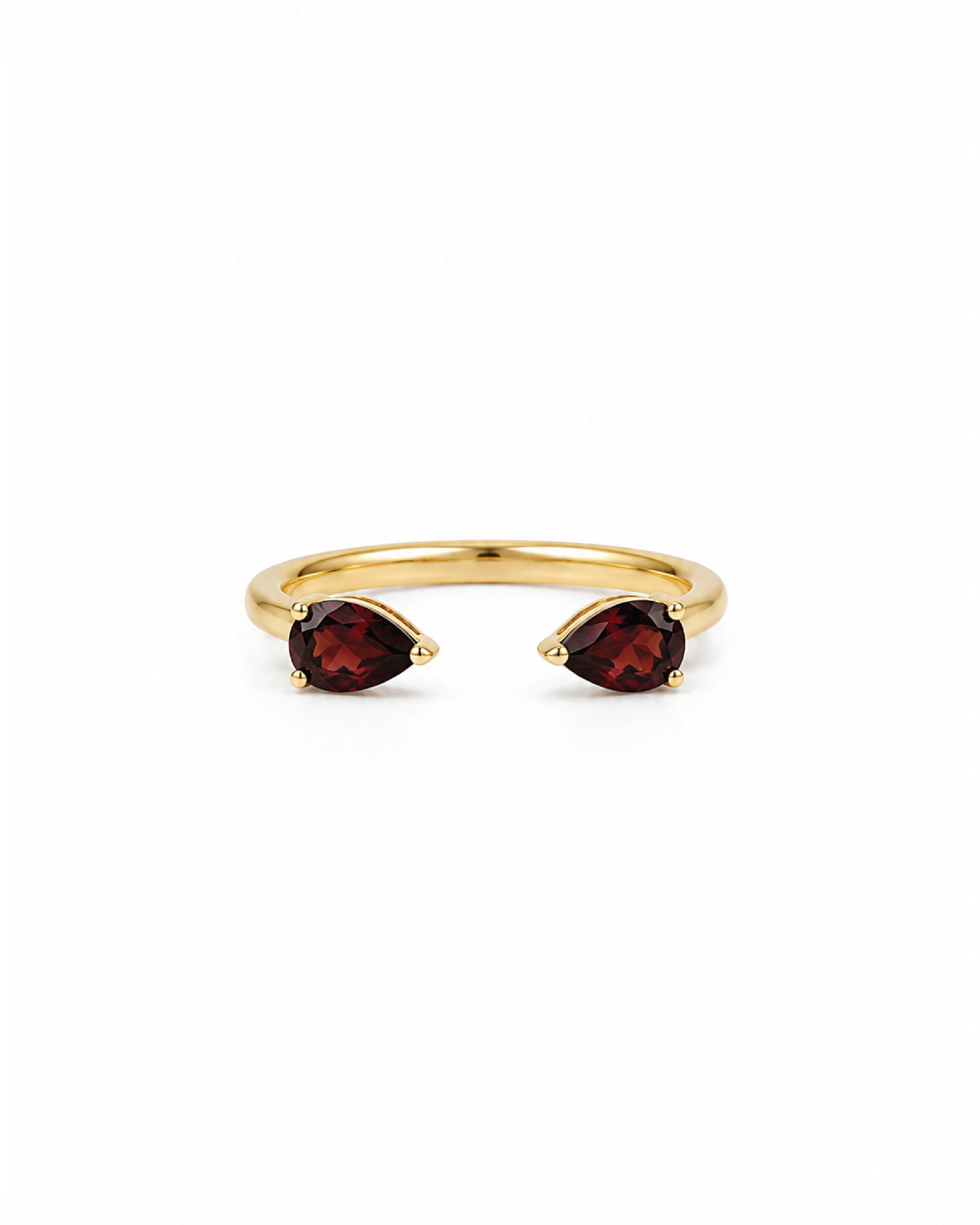 Garnet Claw Ring