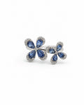 Blue Sapphire Fleur Ring