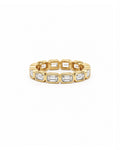 Emerald Bezel Eternity Band