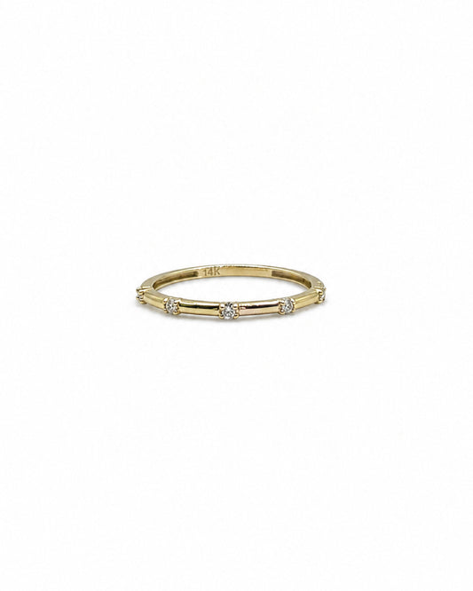 Spaced Diamond Ring