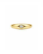 Pear Diamond Dome Ring