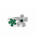 Emerald Fleur Ring