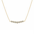 Bezel Quarter Tennis Necklace