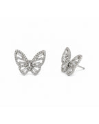Diamond Butterfly Studs