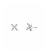 Marquise Diamond Flower Studs