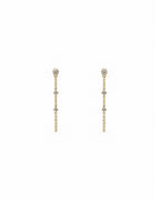 Diamond Chain Back Earrings