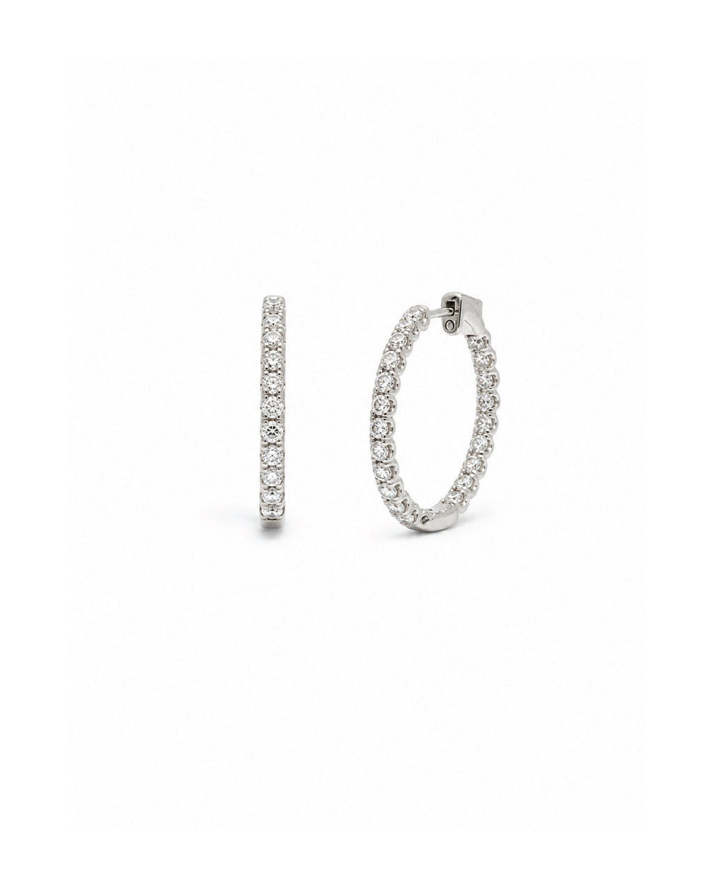 Lab Diamond Eternity Hoops