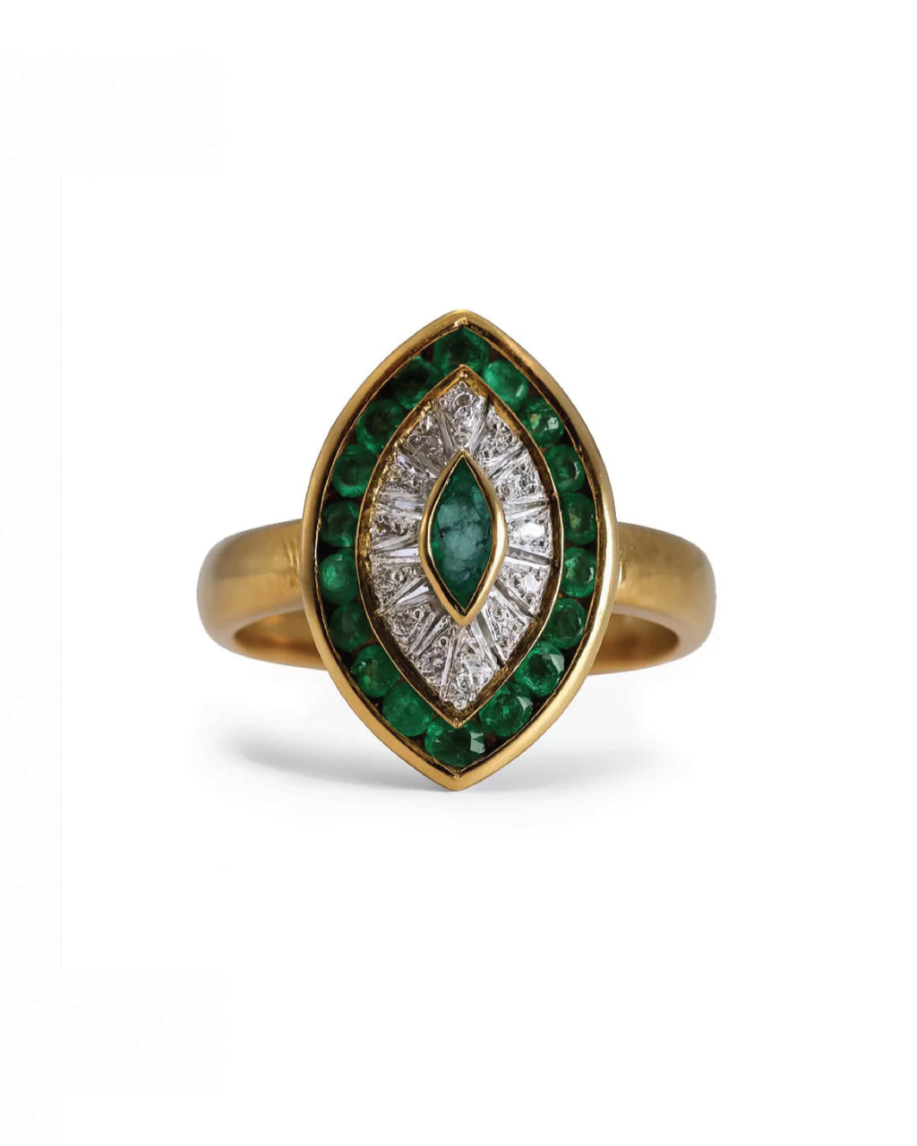 Emerald Marquise Cocktail Ring