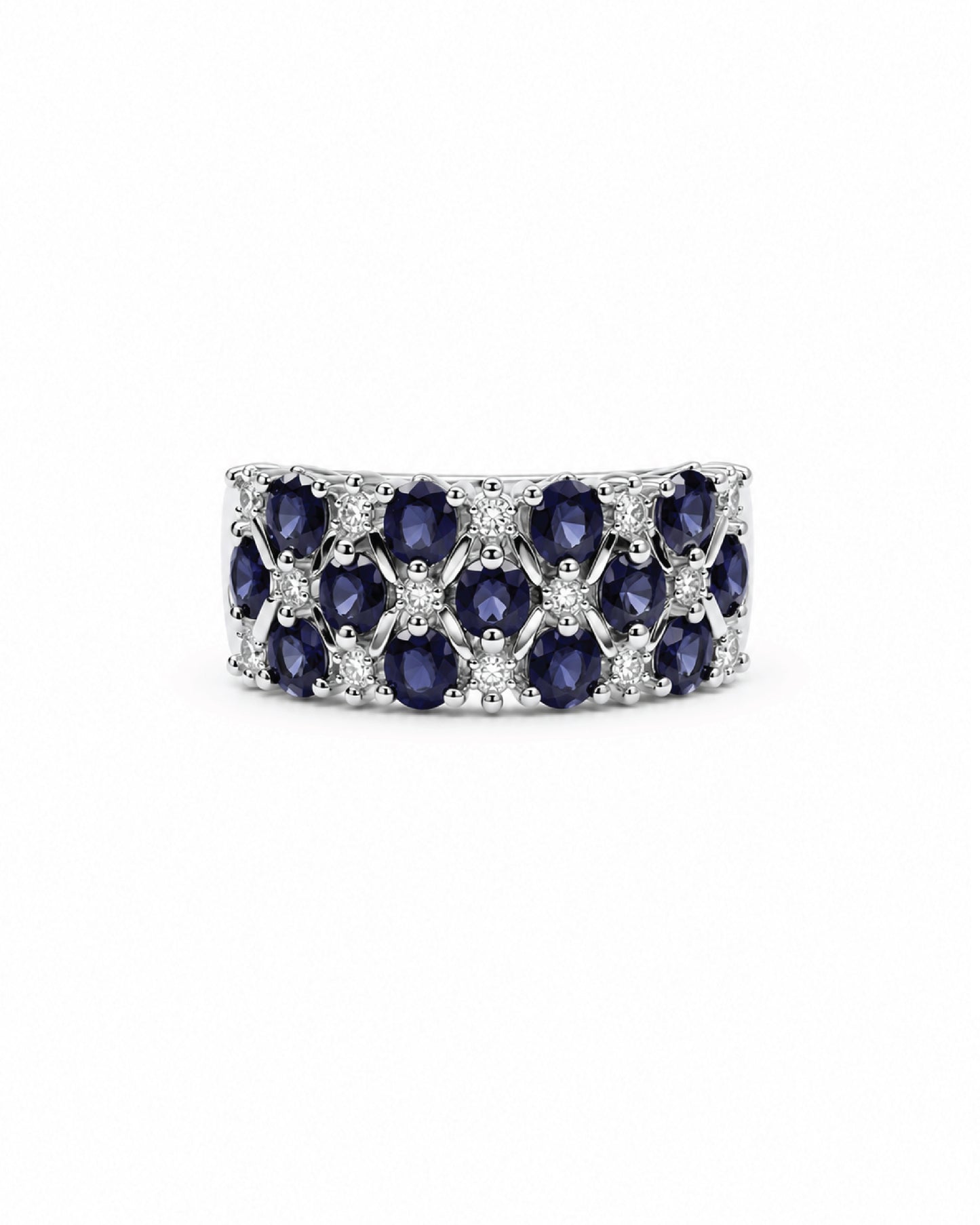 Vintage Tanzanite and Sapphire Ring