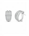 Vintage Multi Row Diamond Earrings