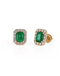 Vintage Emerald Studs