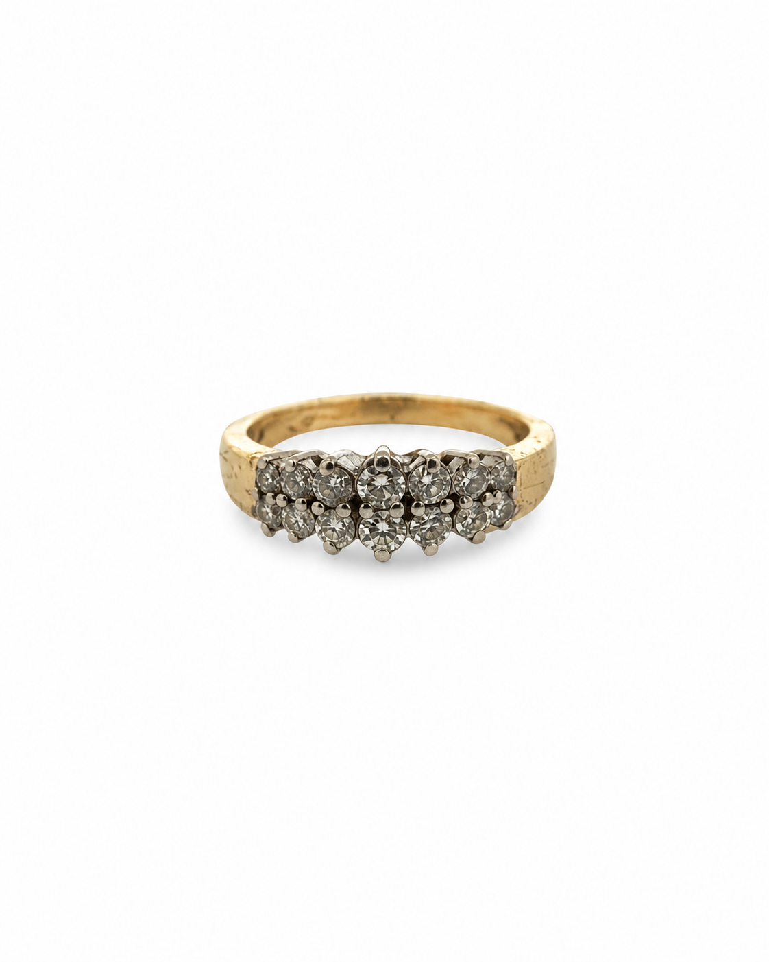 Vintage Two Row Diamond Ring